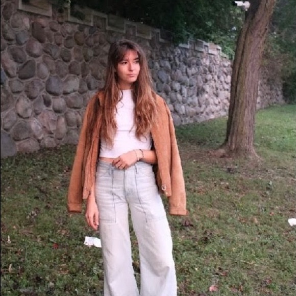 Vntg Fox Run by Little Fox Intl Suede Tan Genuine Leather Jacket - Picture 7 of 10